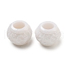 Opaque Acrylic European Beads SACR-L007-001C-1