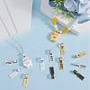 SOFPLATE 100Pcs 5 Colors Tibetan Style Alloy Glue-on Flat Pad Bails FIND-SP0001-89-4