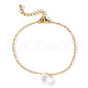 Minimalist Stainless Steel Chain with Transparent Crystal Teardrop Bracelets ZR5979-5