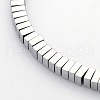 Electroplate Non-magnetic Synthetic Hematite Beads Strands G-J224D-08-1