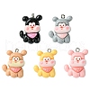 5Pcs 5 Colors Opaque Resin Pendants RESI-FS0001-67A-2