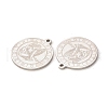 Non-Tarnish 304 Stainless Steel Pendants STAS-A074-03A-P-3