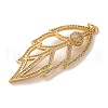 Brass Micro Pave Cubic Zirconia Big Pendants KK-U076-08G-2