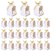 Square Blank Paper Gift Storage Boxes with Ribbon CON-WH0089-115-1