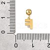 304 Stainless Steel Rhinstone Pendant STAS-H202-50G-F-3