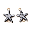Ocean Theme Alloy Enamel Connector Charms FIND-CJC0017-15KCG-05-1