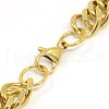 Fashionable 304 Stainless Steel Cuban Link Chain Bracelets STAS-A028-B064-3