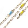 Handmade Plastic & Glass Round Beaded Chains CHC-C026-23-1