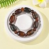 Natural Agate BeadStretch Bracelets G-P570-01L-1