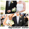 CRASPIRE 2Pcs 2 Style Silk Imitation Rose Corsage Boutonniere AJEW-CP0001-60-7