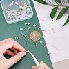 Unicraftale 48Pcs 6 Style 304 Stainless Steel Prong Earring Settings STAS-UN0027-42-2