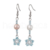 Mother's Day Jewellery Natural Pearl Dangle Earrings EJEW-MZ00120-02-1
