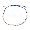 Bohemian Style Glass Seed Round Beads Braided Bead Bracelets RZ1684-9-1