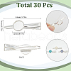 SUNNYCLUE 30Pcs Iron Alligator Hair Clip Findings IFIN-SC0001-70-2