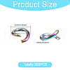 CHGCRAFT Ion Plating(IP) 304 Stainless Steel Open Jump Rings STAS-CA0002-21A-2