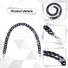  2Pcs Acrylic Imitation Gemstone Curb Chain Bag Handles FIND-PH0006-32-3