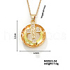 Vintage Sparkling Rhinestone Cross Virgin Pendant Necklaces HU5269-8-1