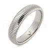 Non-Tarnish 304 Stainless Steel Spring Bangles for Women Men BJEW-U003-02F-P-1