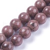 Natural Rhodonite Round Bead Strands X-G-J302-10-8mm-2