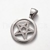 Trendy 304 Stainless Steel Pendants STAS-M036-03AS-2