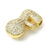 Rack Plating Brass Cubic Zirconia Pendants KK-S378-02G-F-2