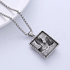 Stainless Steel Raven Gentleman Plague Doctor Pendant Necklaces for Men WX0578-3