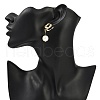 knot Brass Hoop Earrings EJEW-JE06461-02-2