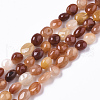 Natural Golden Silk Jade Beads Strands G-R465-43-1