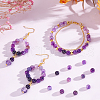Olycraft 4 Strands Natural Fire Crackle Agate Beads Strands G-OC0003-09-5
