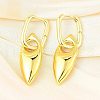 Horse Eye Brass Hoop Earrings for Women EJEW-U057-06D-01G-1