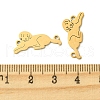 201 Stainless Steel Connector Charms STAS-U003-06G-3
