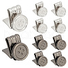 DICOSMETIC 12Pcs 2 Colors Alloy & Iron Buttons DIY-DC0002-67-1