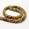 Column Natural Dragon Blood Jasper Beads Strands G-K070-11-2