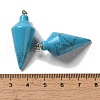 Synthetic Turquoise Pendants G-Z055-02P-15-3