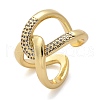 Brass Micro Pave Clear Cubic Zirconia Cuff Rings RJEW-C120-23G-4