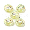 Resin Imitation Pearl Iridescent Pendants RESI-I062-01D-1