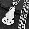 Virgin 304 Stainless Steel Pendant Necklaces for Men Women NJEW-K283-18P-1