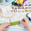 Flower Hanging Painting Needle Felting Kit for Beginners DIY-WH0304-983-3