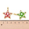 Rack Plating Brass & Epoxy Resin Pendants KK-Z047-04A-RS-3