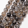 Natural Dragon Veins Agate Bead Strands X-G-K166-14-6mm-01-1