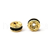 Brass Grade A Rhinestone Spacer Beads RSB036NF-12G-3