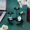 5-Slot Acrylic Jewelry Display Riser Stands ODIS-WH0061-71-5