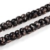 Luminous Handmade Gold Foil Glass Beads Strands FOIL-N029-02A-01-1