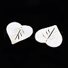 Natural Freshwater Shell Pendants X-SHEL-R021-14-3