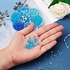 7 Style Baking Paint & Transparent & Trans & Ceylon Glass Seed Beads SEED-YW0001-45D-7
