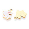 304 Stainless Steel Enamel Charms STAS-T065-63G-01-2