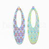 Ion Plating(IP) 304 Stainless Steel Filigree Big Pendants STAS-S108-82-2