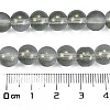 Frosted Transparent Glass Bead Strands GLAA-P065-8mm-12-3