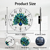 MDF Printed Wall Clock HJEW-WH0058-021-2