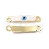 Brass Connector Charms KK-E075-02G-05-1